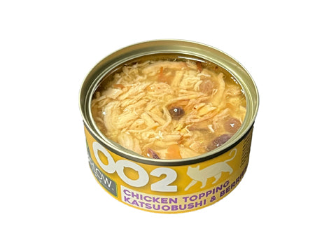 Harlow Blend 002 Chicken Topping Katsuobushi & Berries Wet Cat Food 80g