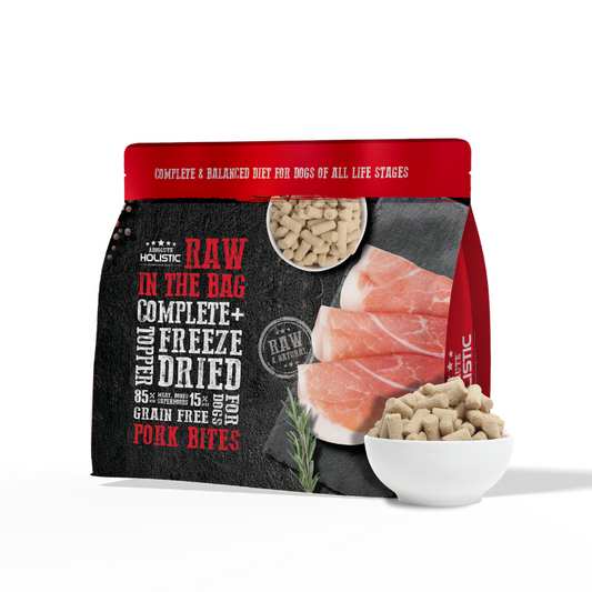 Absolute Holistic Raw in the Bag Complete Freeze Dried Dog Food - Pork Bites - 14oz