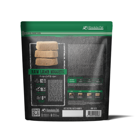 Absolute Holistic Complete & Balanced Freeze Dried Raw Nuggets Dog Food - Lamb (14oz)