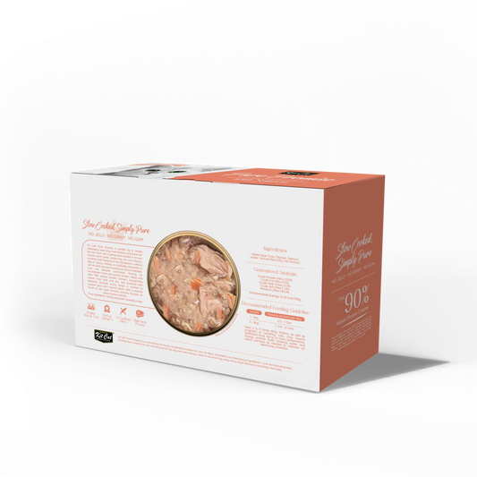 Kit Cat Pure Promise Natural Slow-cooked Wet Cat Food - Tuna & Salmon 80g - Box Of 12