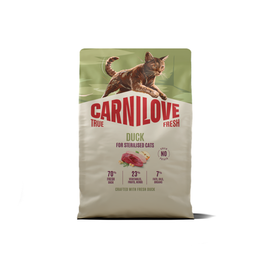 Carnilove True Fresh Cat Dry Duck For Sterilised Adult All Breeds