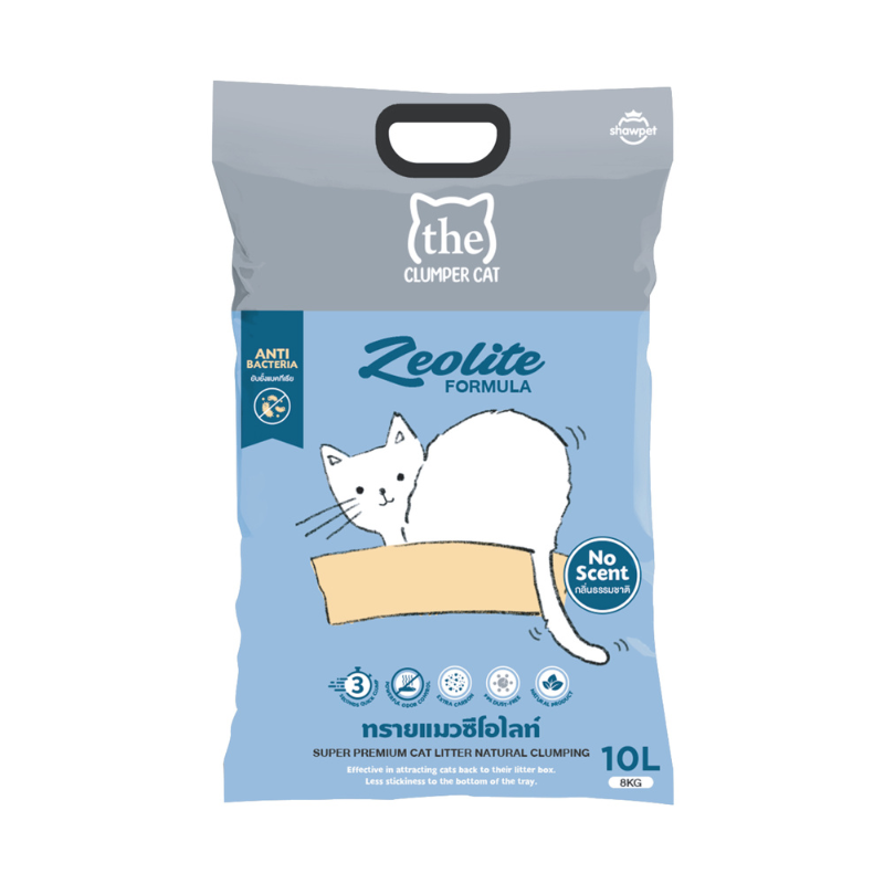 Clumper Cat UNSCENTED Bentonite Zeolite Formula Litter - 10L