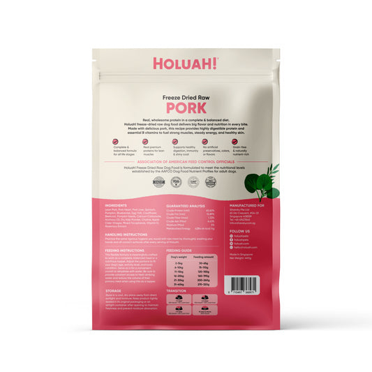 Holuah! Freeze Dried Food For Dogs - Pork