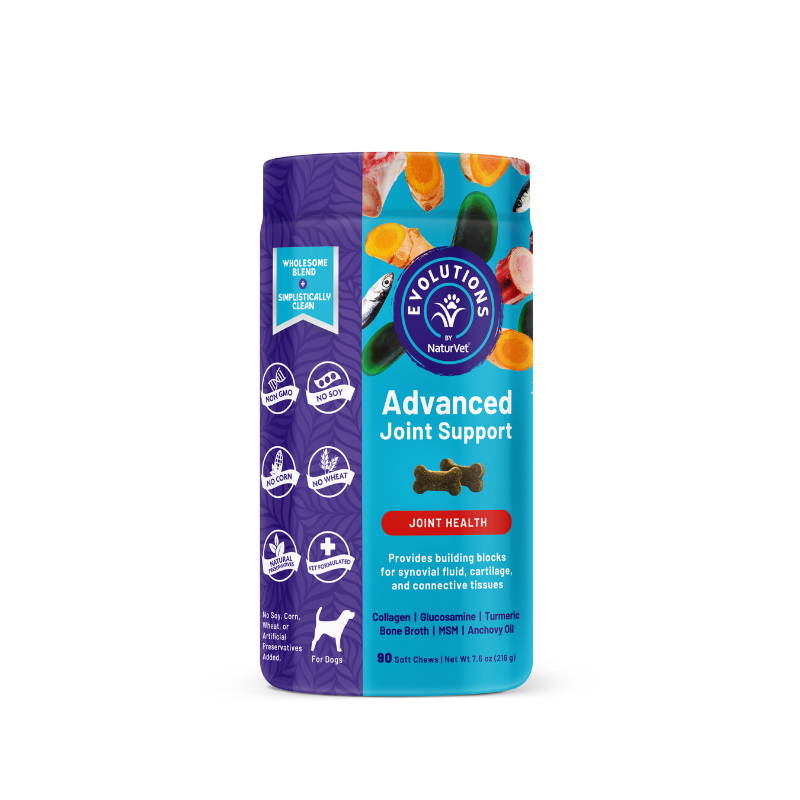 NaturVet Evolutions Advanced Joint Support Soft Chews For Dogs - 90ct
