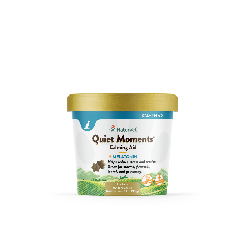 Naturvet Quiet Moments Calming Aid Plus Melatonin for Cats - 60ct