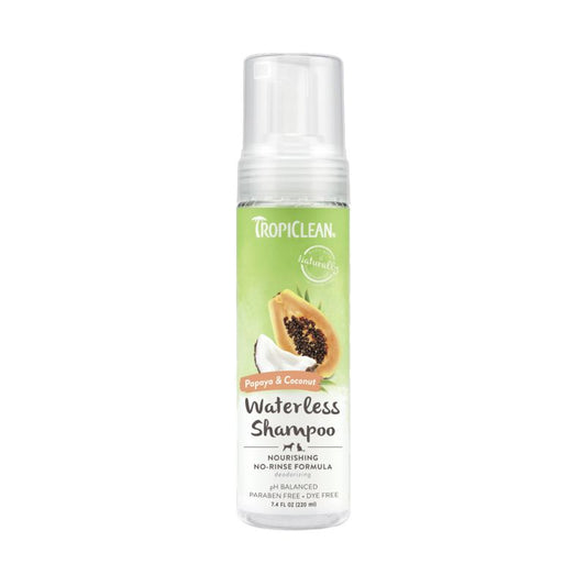 Tropiclean Papaya & Coconut Waterless Dog Shampoo 7.4oz