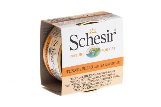 Schesir Tuna and Chicken In Natural Gravy 70g