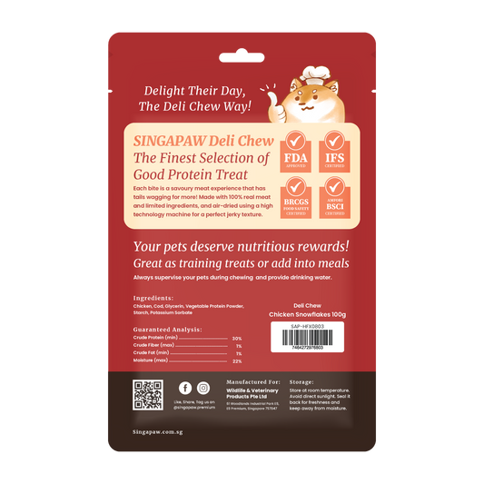SingAPaw Deli Chew Chicken Snowflakes