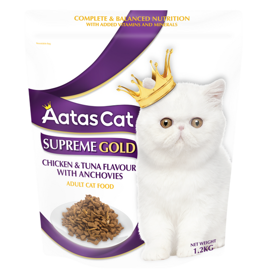 Aatas Cat Supreme Gold Chicken & Tuna Flavour with Anchovies