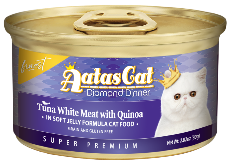 Aatas Cat Finest Diamond Dinner Tuna w Quinoa in Soft Jelly 80g