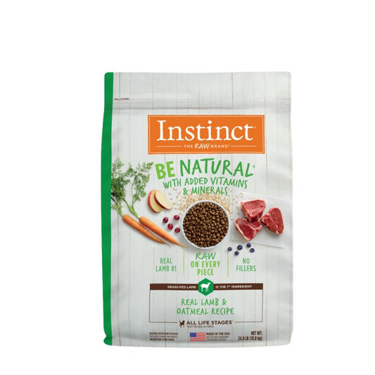 Instinct Be Natural Real Lamb & Oatmeal Recipe Dry Dog Food - 24lb