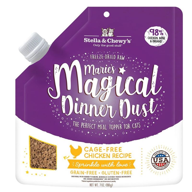 Stella & Chewy’s Marie’s Magical Dinner Dust Chicken Freeze-Dried Cat Food Topper - 7 oz