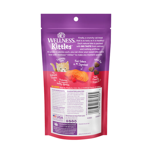 Wellness Kittles Salmon & Cranberries Recipe Cat Treats 2oz