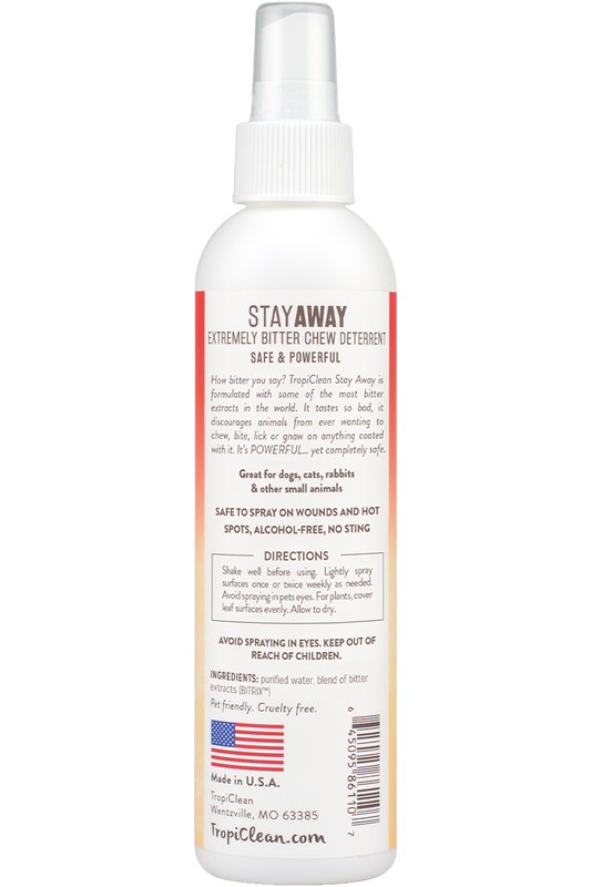 Tropiclean Stay Away Pet Chew Deterrent Pet Spray