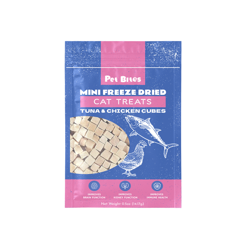 Pet Bites Mini Freeze Dried Tuna & Chicken Cubes For Cats 14g