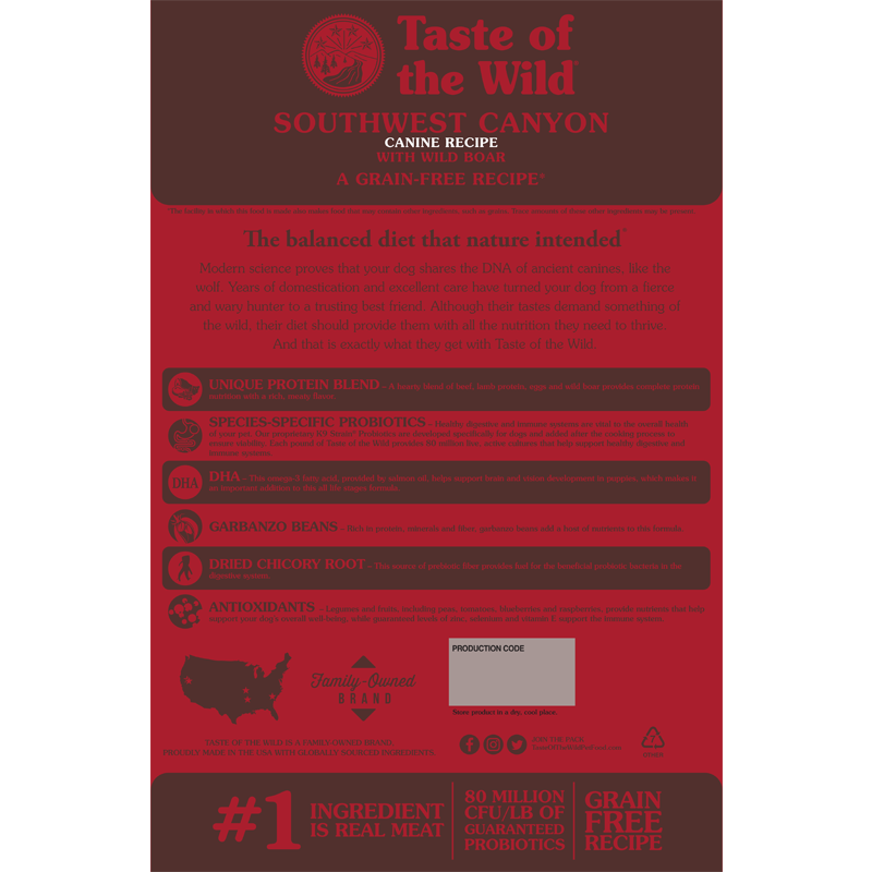 Taste of The Wild Southwest Canyon Wild Boar
