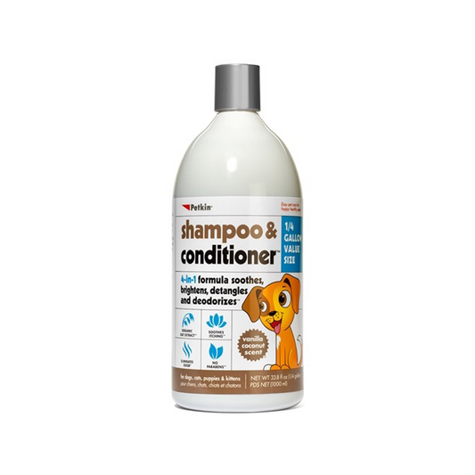 PetKin Shampoo & Conditioner Vanilla Coconut 1L