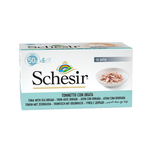 Schesir Tuna with Seabream in jelly Multipack 50g x 6