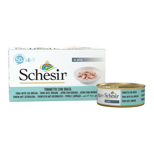 Schesir Tuna with Seabream in jelly Multipack 50g x 6