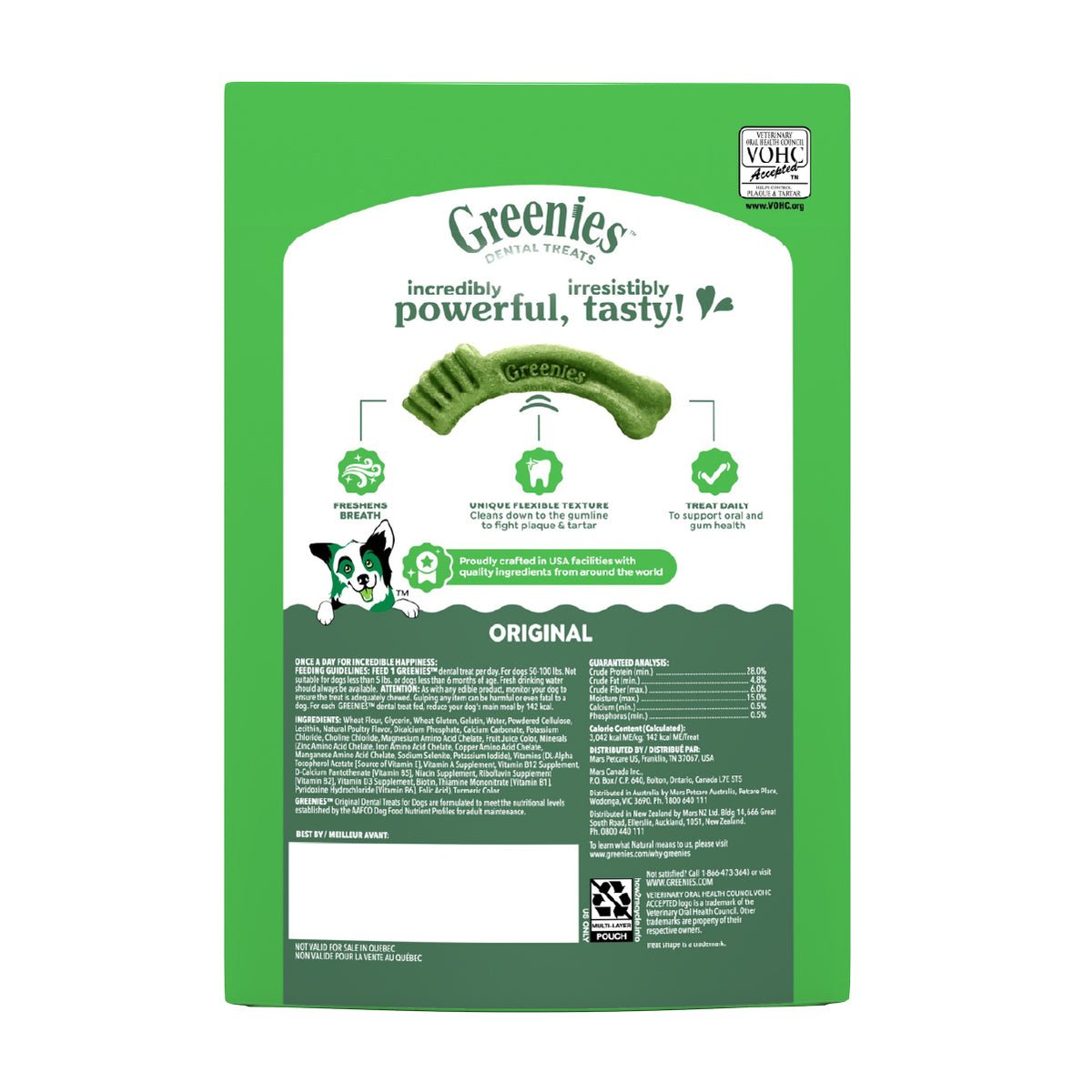 GREENIES Dog Treats for Dental Care Original Large 340g