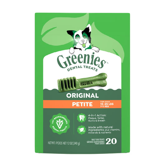 GREENIES Dog Treats for Dental Care Original Petite 85g/170g/340g