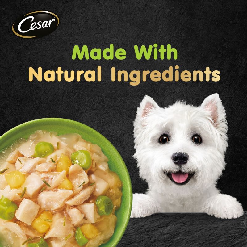 Cesar Crafted Chicken, Sweet Potato & Green Bean 60g