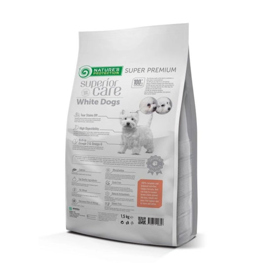 Nature’s Protection Superior Care White Dogs Salmon Small Breed Dog - 1.5kg