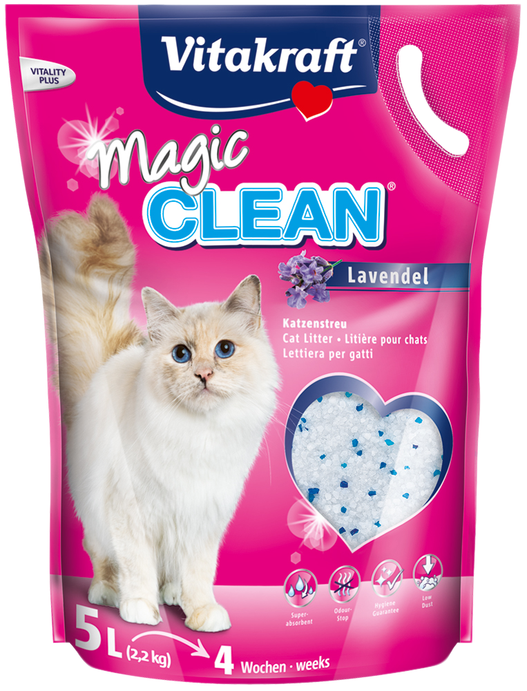 Vitakraft Magic Clean Lavender Cat Litter 5L