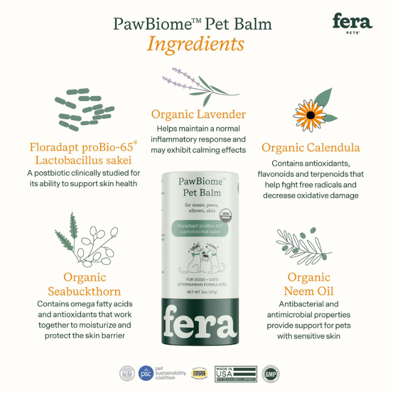 Fera Pets PawBiome Pet Balm 2oz