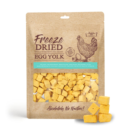 Absolute Bites Single Ingredient Freeze Dried Treats for Dogs - Egg Yolk (60g)