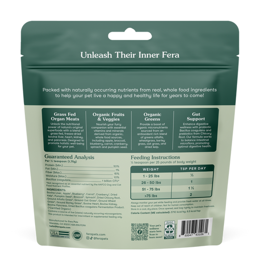 Fera Pets Whole Food Multivitamin 3.7oz