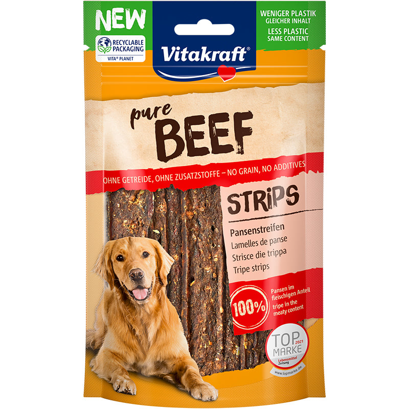 Vitakraft Pure Beef Tripe Strips 80g