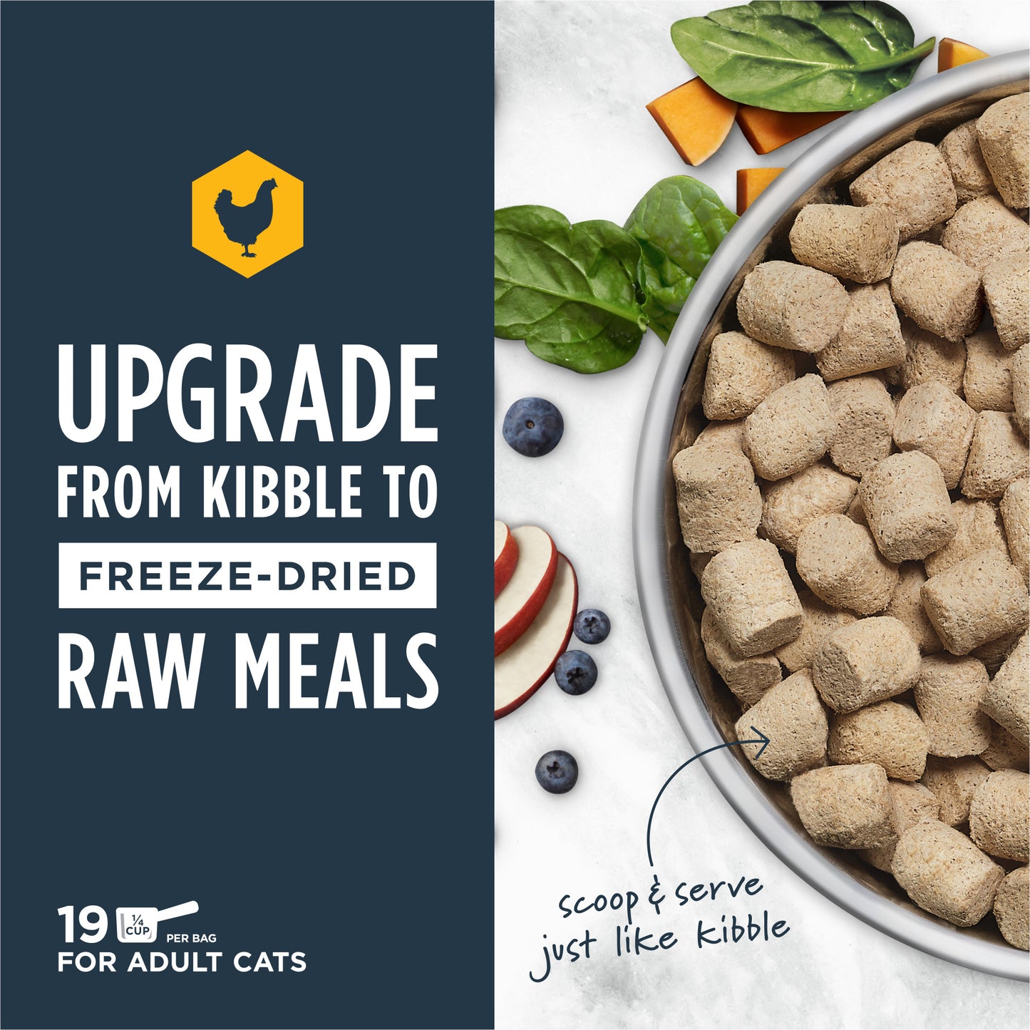 Instinct Freeze-dried Raw Meals Grain-free Cage-free Chicken Recipe Cat Food
