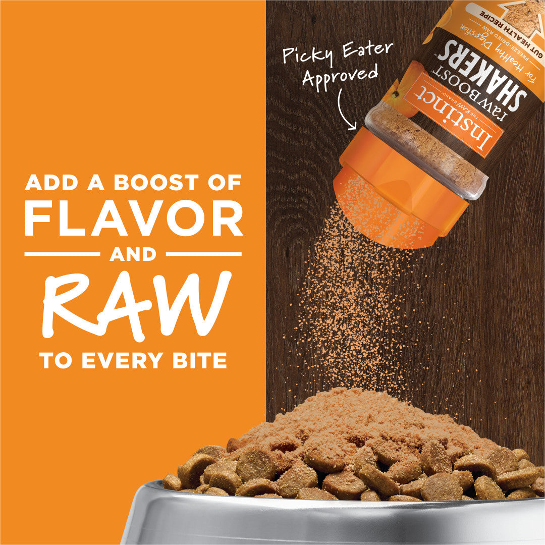 Instinct Freeze-dried Raw Boost Shakers Grain-free Gut Health Recipe Dog Food Topper