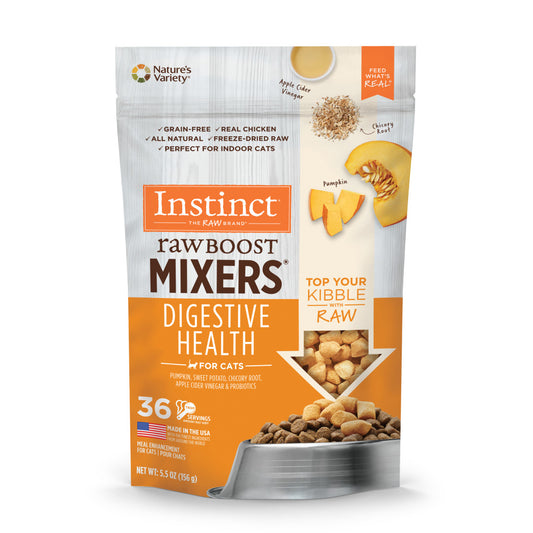 Instinct Freeze-dried Raw Boost Mixers Grain-free Digestive Health Recipe Cat Food Topper