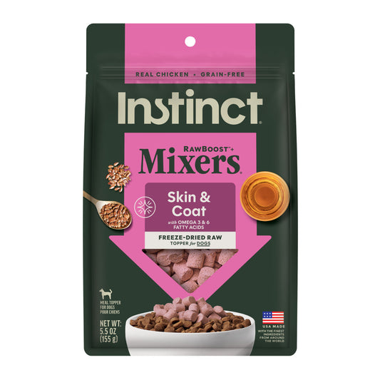 Instinct Freeze-dried Raw Boost Mixers Grain-free Skin & Coat Health Recipe Dog Food Topper