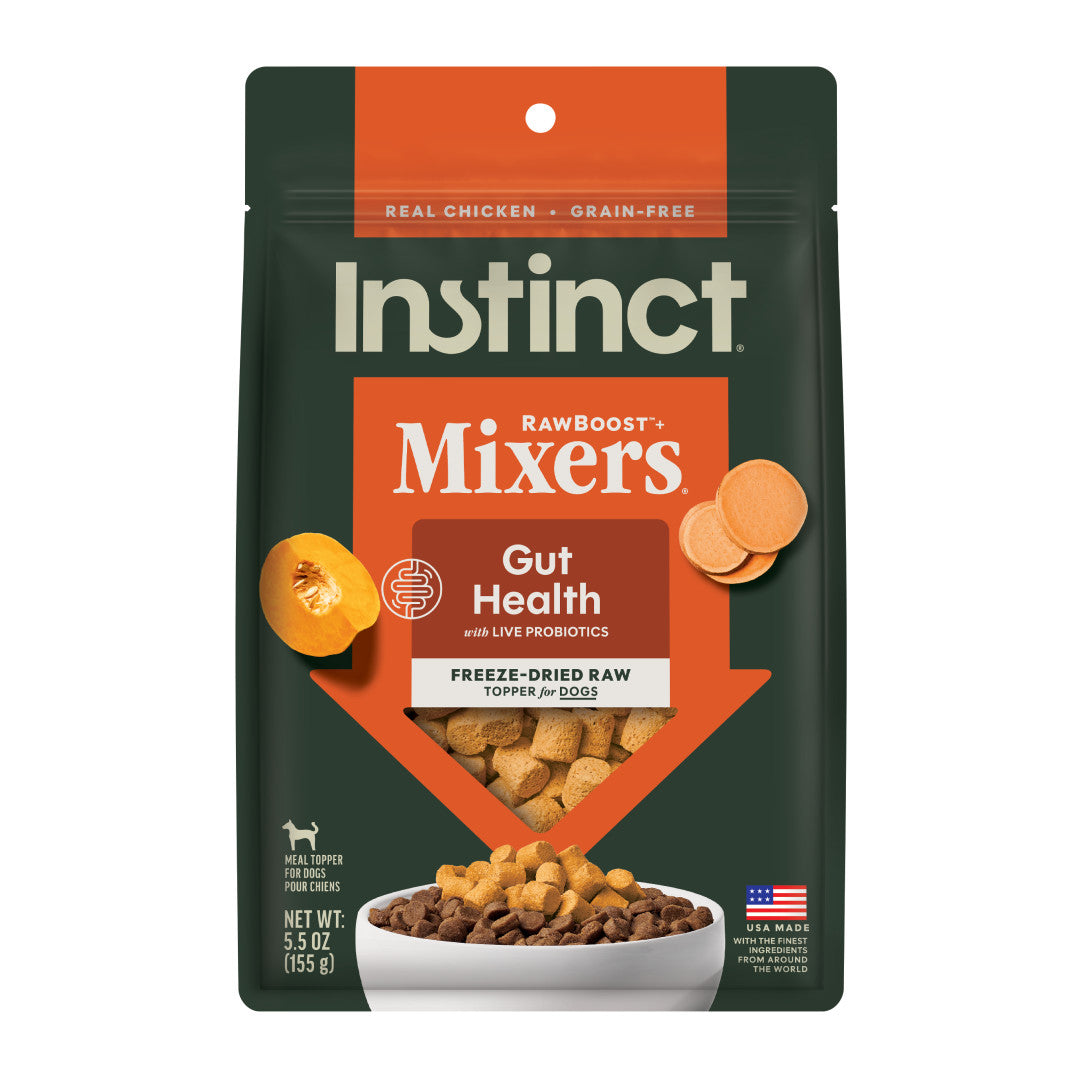 Instinct Freeze-dried Raw Boost Mixers Grain-free Gut Health Recipe Dog Food Topper
