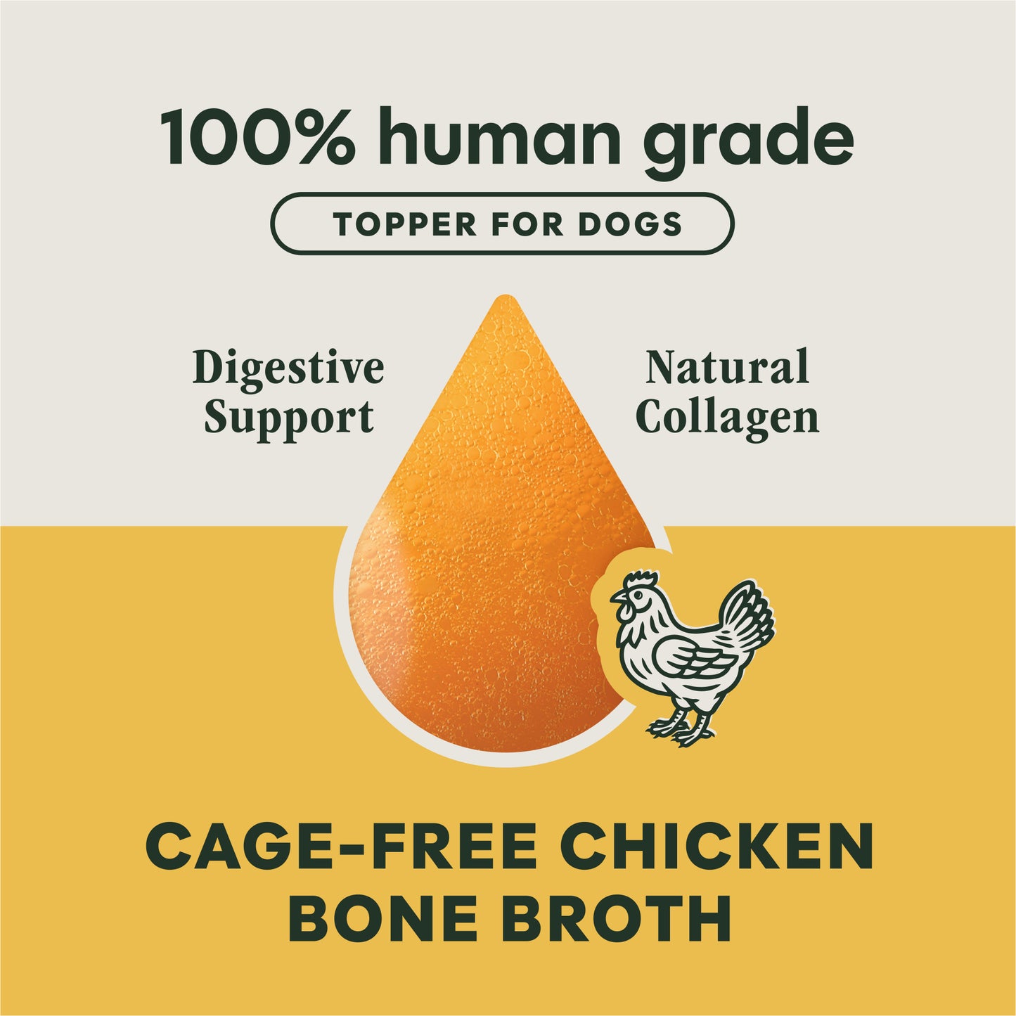 Instinct Cage Free Chicken Bone Broth Meal Topper For Dogs