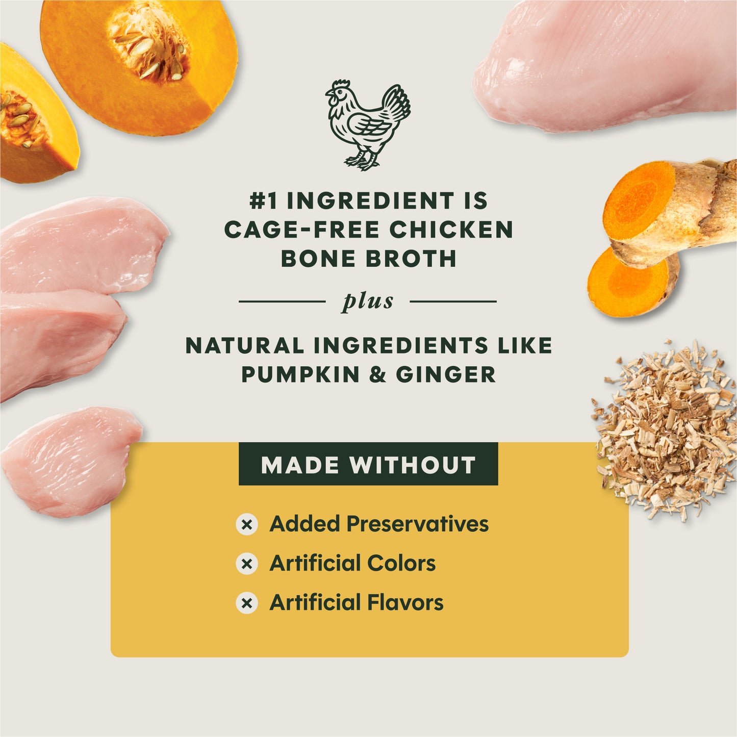 Instinct Cage Free Chicken Bone Broth Meal Topper For Dogs