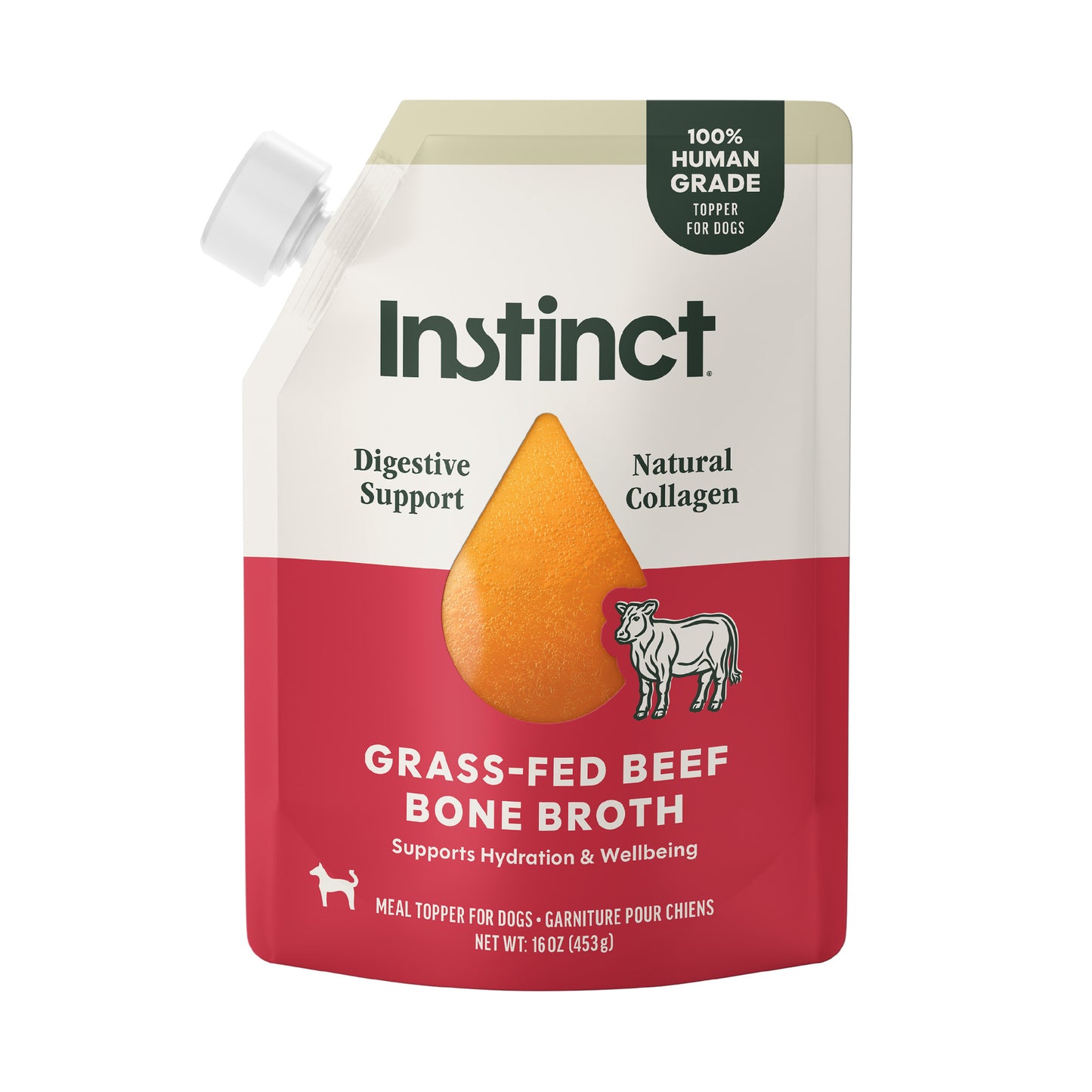 Instinct Grass-fed Beef Bone Broth Meal Topper For Dogs
