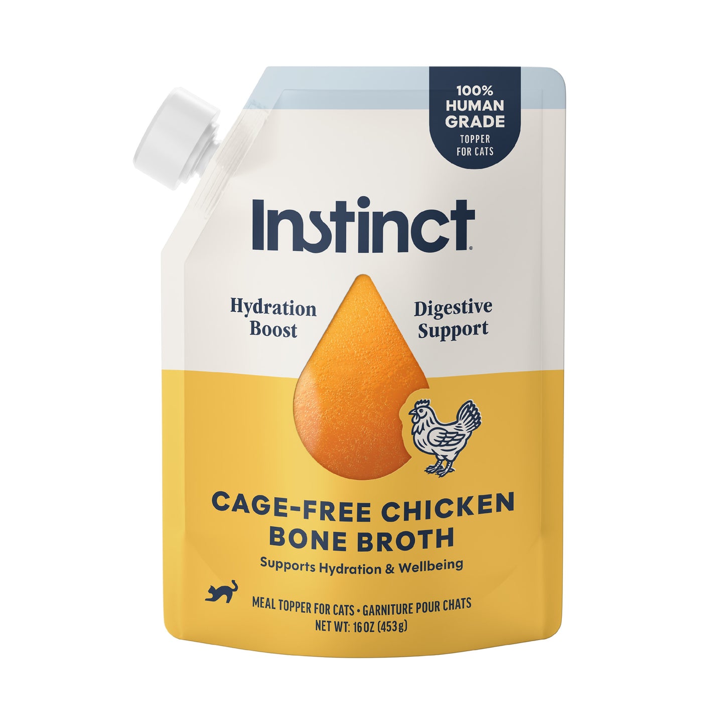 Instinct Cage Free Chicken Bone Broth Meal Topper For Cats