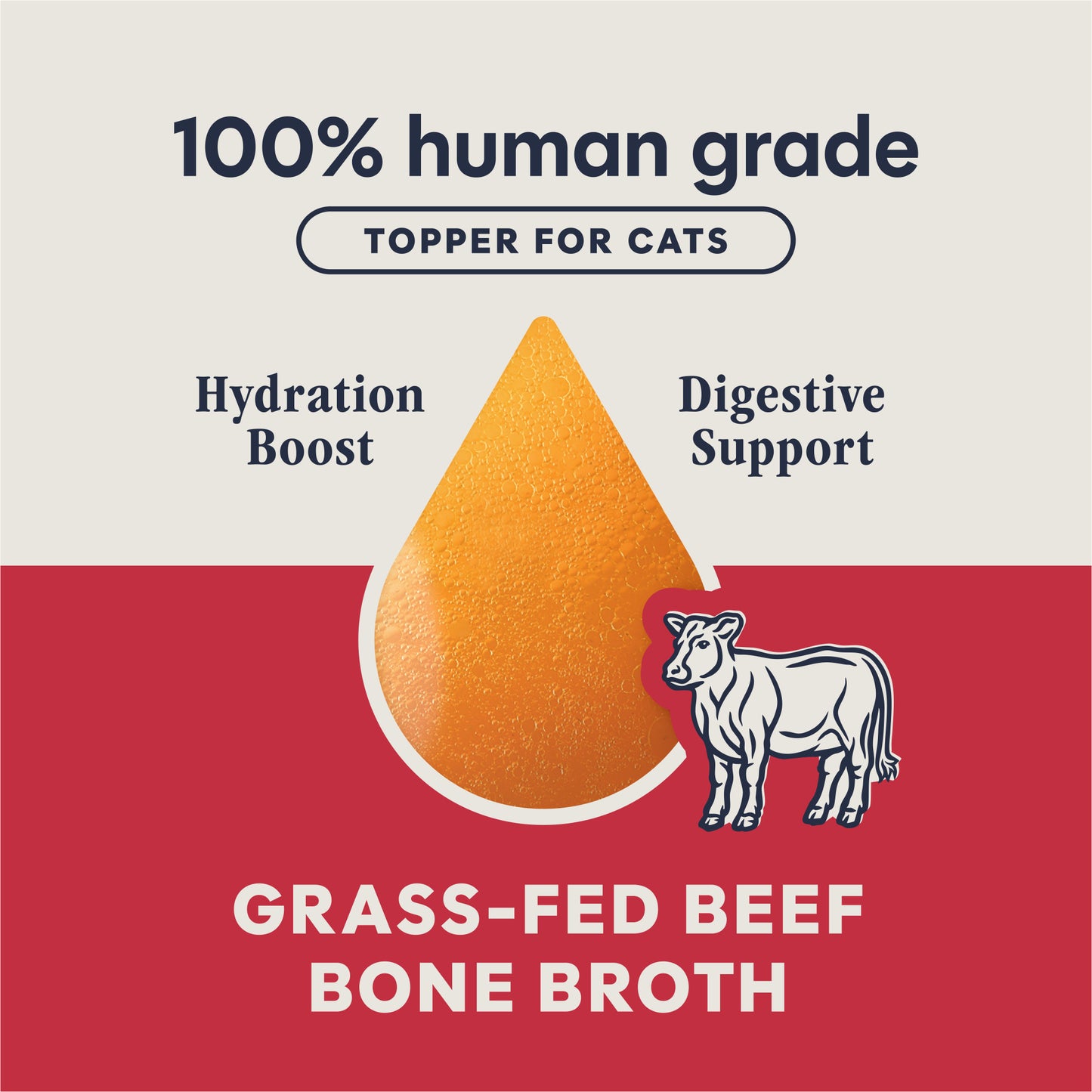 Instinct Grass-fed Beef Bone Broth Meal Topper For Cats