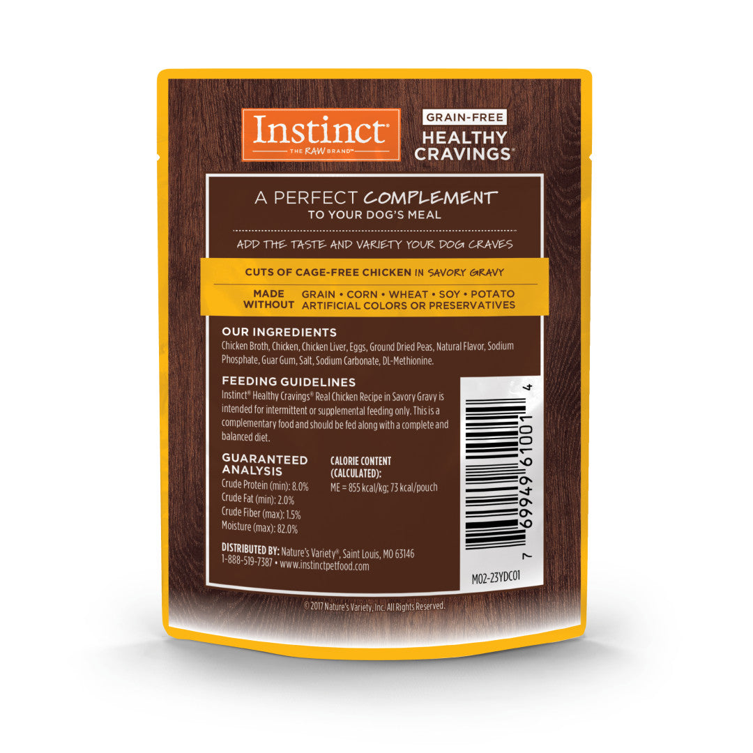 Instinct Healthy Cravings Grain-free Real Chicken Recipe Wet Dog Food Topper