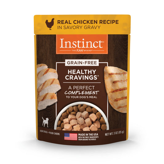 Instinct Healthy Cravings Grain-free Real Chicken Recipe Wet Dog Food Topper