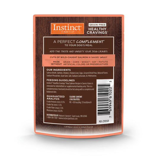 Instinct Healthy Cravings Grain-free Real Salmon Recipe Wet Dog Food Topper