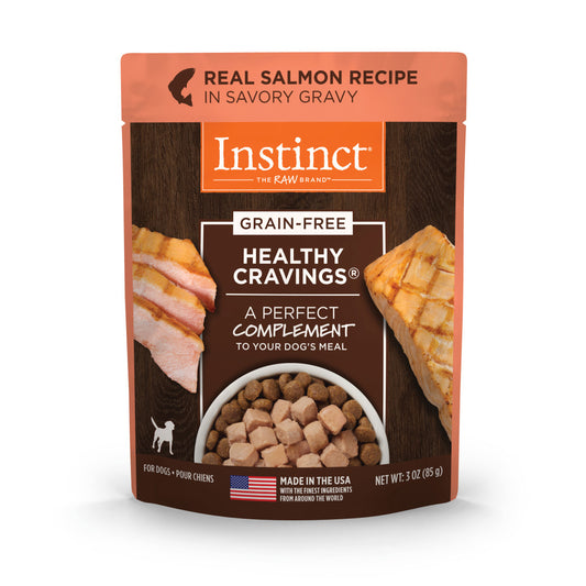 Instinct Healthy Cravings Grain-free Real Salmon Recipe Wet Dog Food Topper