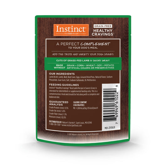 Instinct Healthy Cravings Grain-free Real Lamb Recipe Wet Dog Food Topper