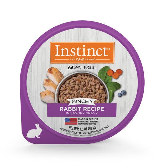 Instinct Grain-free Minced Recipe With Real Rabbit Wet Cat Food Cups