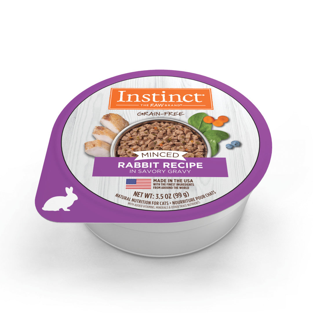 Instinct Grain-free Minced Recipe With Real Rabbit Wet Cat Food Cups