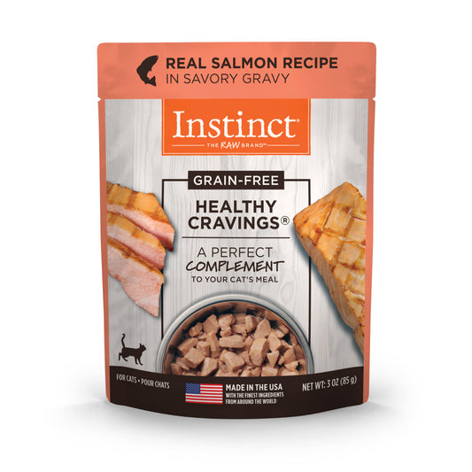 Instinct Healthy Cravings Grain-free Real Salmon Recipe In Savory Gravy Wet Cat Food Topper